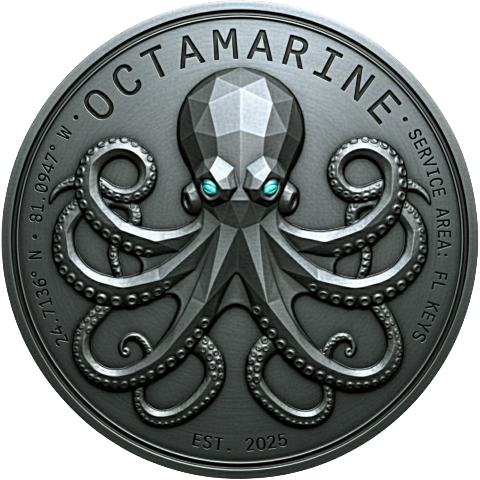 Octamarine Logo Coin