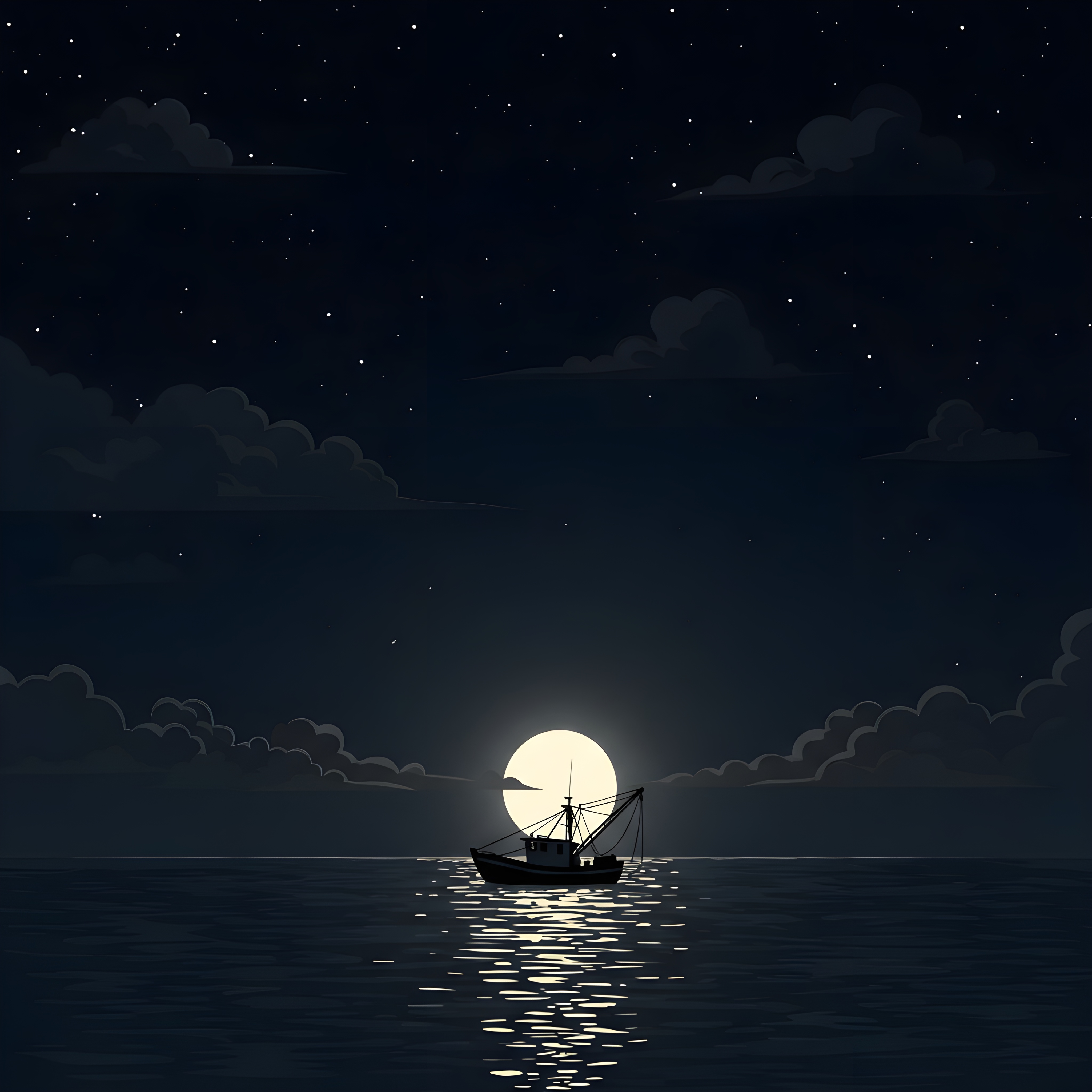 Boat on the water at sunset